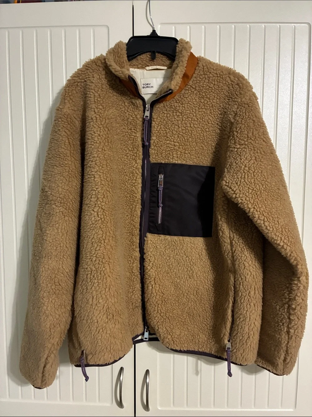 Tory Burch Fleece Sherpa jacket